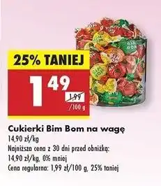 Biedronka Cukierki mix Bim Bom oferta