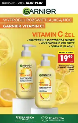 Biedronka Żel do twarzy oczyszczający Garnier Vitamin C oferta