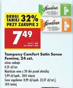 Biedronka Tampony superplus Femina Safe oferta