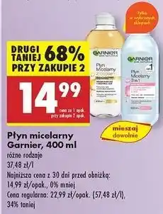 Biedronka Płyn micelarny do skóry wrażliwej Garnier Skin Naturals oferta