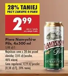Biedronka Piwo Namysłów Pils oferta