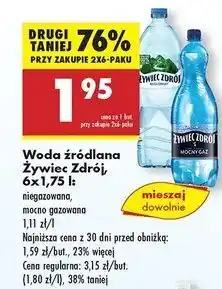 Biedronka Woda mocny gaz Żywiec Zdrój oferta
