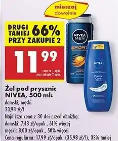 Biedronka Żel pod prysznic Nivea Creme Care oferta