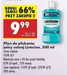 Biedronka Płyn do płukania ust Listerine Cool Mint oferta