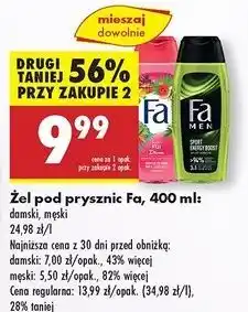 Biedronka Żel pod prysznic Fa Men Sport Energy Boost oferta