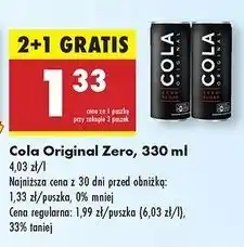 Biedronka Napój Cola Original Zero oferta