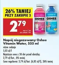 Biedronka Napój witaminy i minerały Oshee Vitamin Water oferta