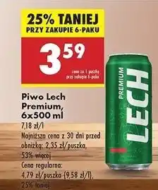 Biedronka Piwo Lech Premium oferta