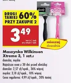 Biedronka Maszynka do golenia Wilkinson Xtreme 3 Comfort oferta