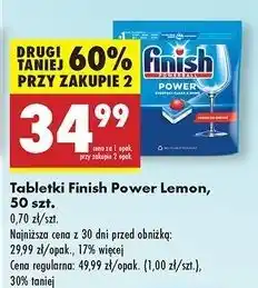 Biedronka Tabletki do zmywarek lemon Finish Power Essential oferta