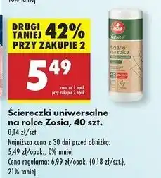 Biedronka Ściereczki uniwersalne Zosia Samosia oferta