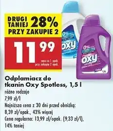 Biedronka Odplamiacz color Oxy Spotless oferta