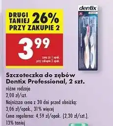Biedronka Szczoteczka do zębów professional średnia Dentix oferta