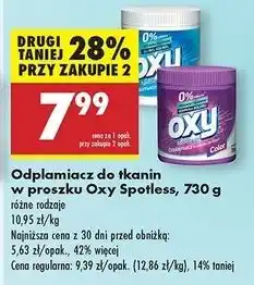 Biedronka Odplamiacz w proszku white Oxy Spotless oferta
