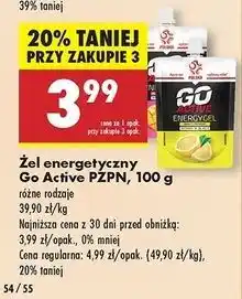 Biedronka Żel energetyczny cytrynowy Go Active oferta