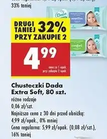 Biedronka Chusteczki wilgotne comfort Dada Extra Soft oferta