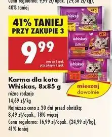 Biedronka Karma dla kota klasyczne posiłki Whiskas oferta