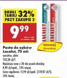 Biedronka Pasta do zębów Lacalut Aktiv oferta