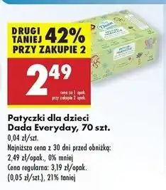 Biedronka Patyczki dla niemowląt Dada oferta