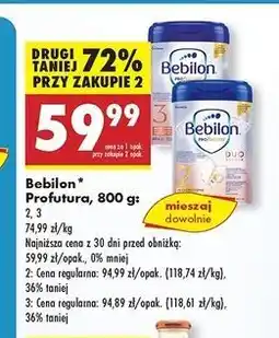 Biedronka Mleko duo biotik 3 Bebilon Profutura oferta