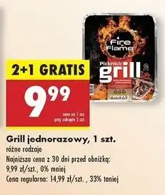 Biedronka Grill jednorazowy Fire & Flame oferta