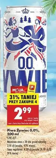 Biedronka Piwo Żywiec Bezalkoholowe oferta