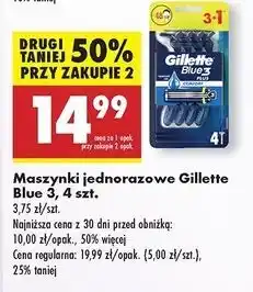 Biedronka Maszynki do golenia Gillette Blue 3 Comfort oferta