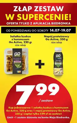 Biedronka Napój proteinowy wanilia Go Active oferta