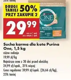 Biedronka Karma dla kota adult kurczak i pełne ziarna Purina One oferta