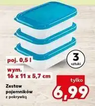 Kaufland Zestaw pojemników z pokrywami 500 ml oferta