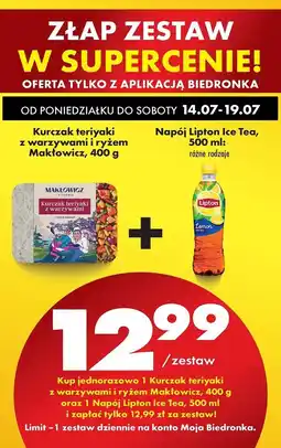 Biedronka Napój lemon Lipton Ice Tea oferta