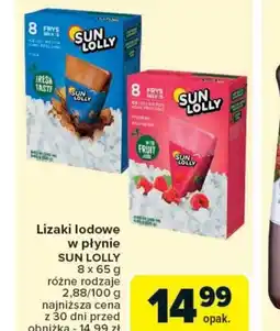 Carrefour Market Lizaki lodowe w płynie Sun Lolly oferta