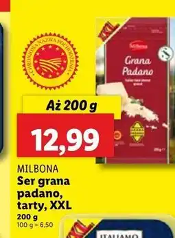 Lidl Ser grana padano Milbona oferta