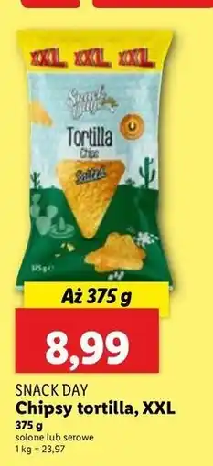 Lidl Chipsy tortilla serowe Snack Day oferta
