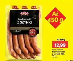 Lidl Frankfurterki z szynki Pikok oferta