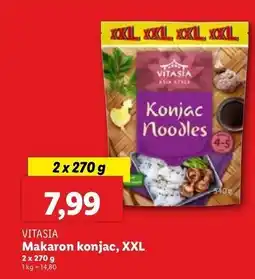 Lidl Makaron na bazie mączki z korzenia konjac Vitasia oferta
