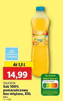 Lidl Sok pomarańczowy Solevita oferta