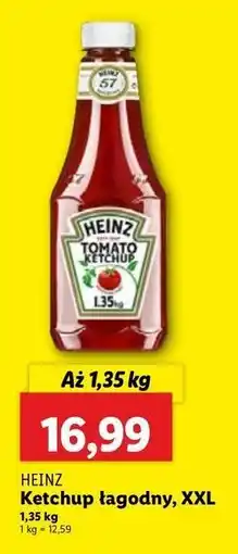 Lidl Ketchup łagodny Heinz oferta