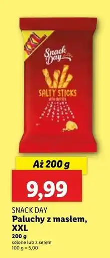 Lidl Paluszki serowe z masłem cheese twist Snack Day oferta