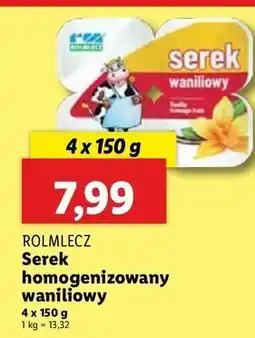 Lidl Serek waniliowy Rolmlecz oferta
