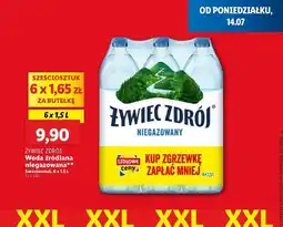 Lidl Woda niegazowana Żywiec Zdrój oferta
