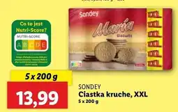 Lidl Ciastka maria xxl Sondey oferta