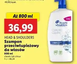 Lidl Szampo do włosów citrus fresh Head&Shoulders oferta