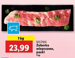Lidl Żeberka wieprzowe paski Rzeźnik Codzienna Dostawa oferta