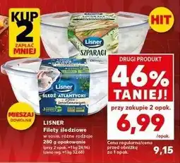 Kaufland Filety śledziowe w sosie śmietanowym ze szparagami Lisner oferta