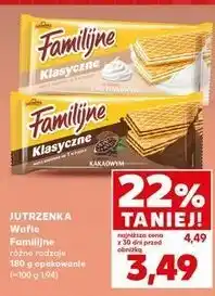 Kaufland Wafle śmietankowe Jutrzenka Familijne oferta
