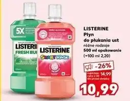 Kaufland Płyn do płukania ust Listerine Fresh Burst oferta