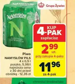 Carrefour Market Piwo Namysłów Pils oferta