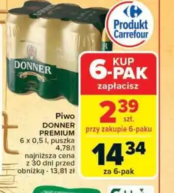 Carrefour Market Piwo Donner Premium oferta