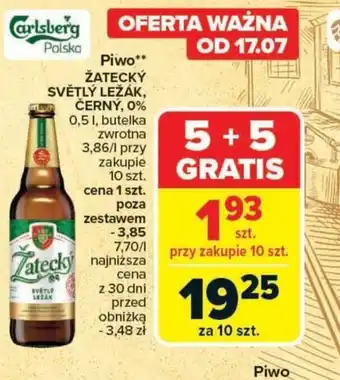 Carrefour Market Piwo Zatecký oferta